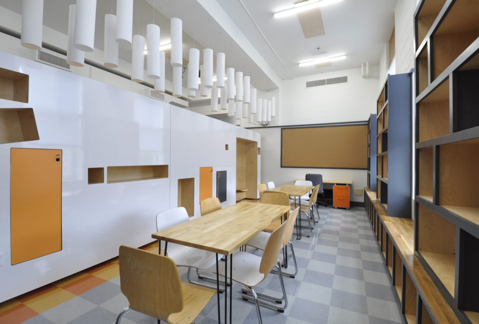 Classroom at Nowell Academy designed by Signal Works Architecture in Rhode Island